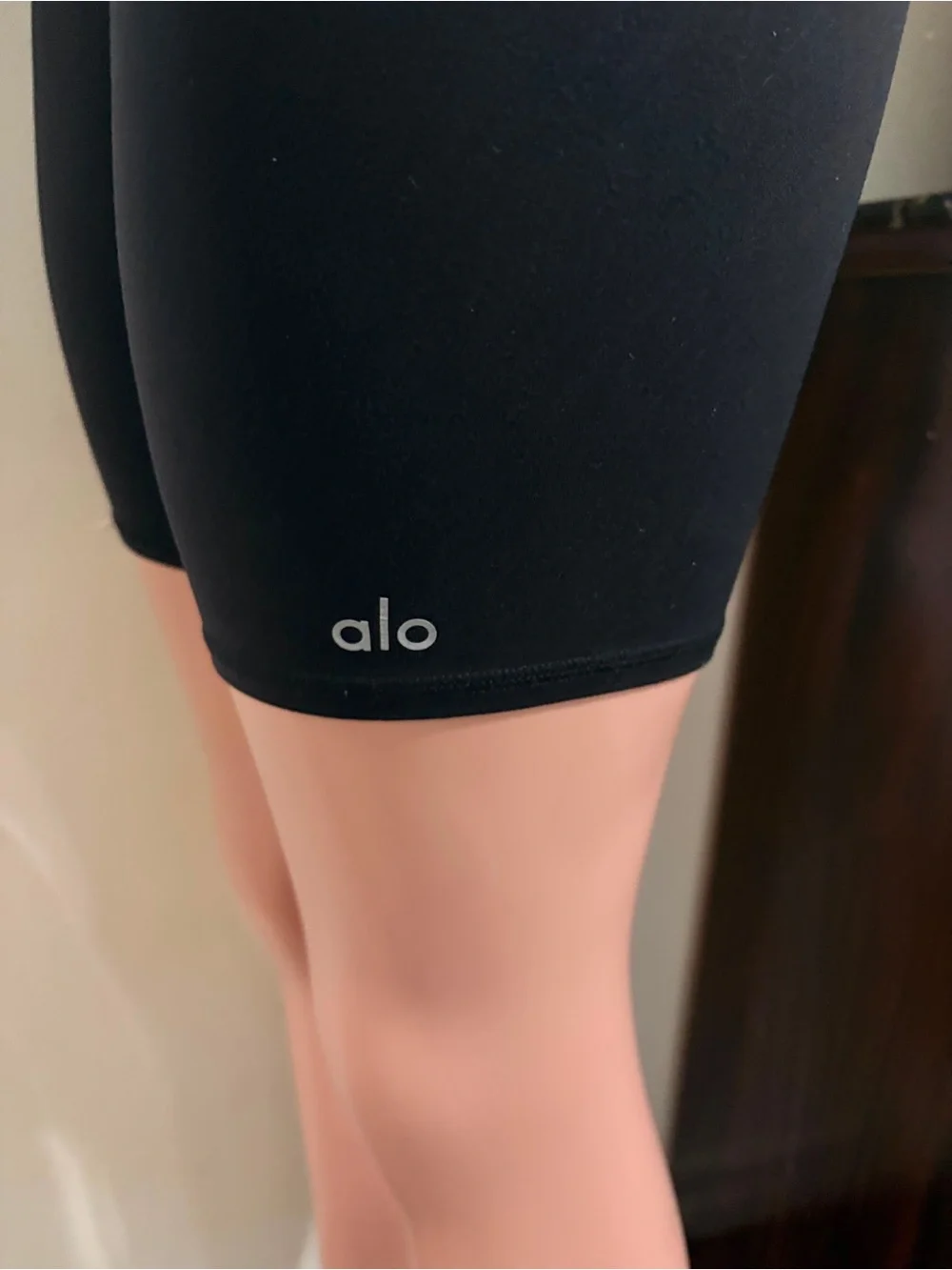 Alo High-Waist Black Bike Shorts